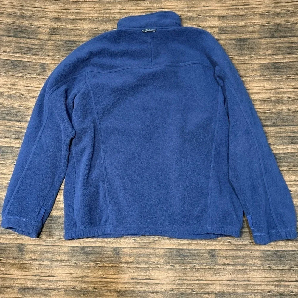 L.L. Bean Men's Navy Fleece Full Zip Jacket Size M Reg Medium‎